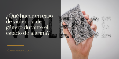 La violencia de género durante el estado de alarma